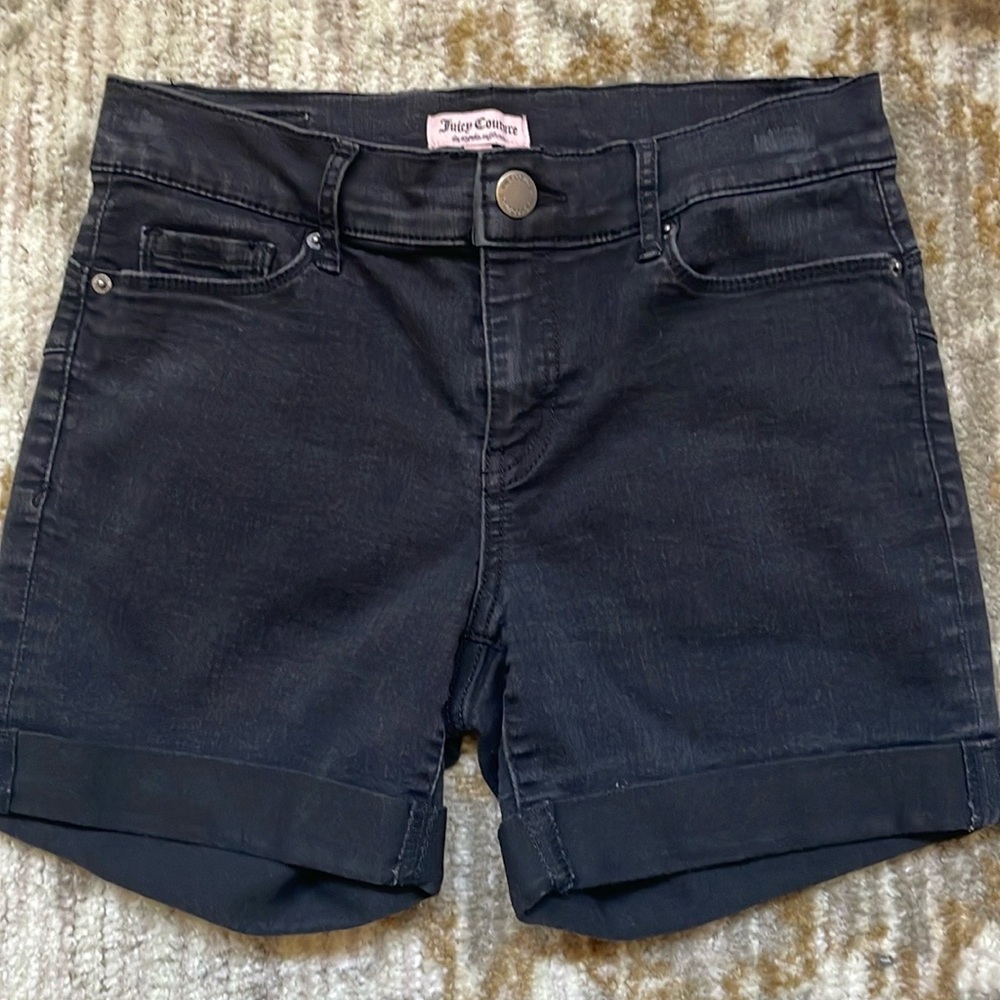 Juicy Couture (size: women 2) black Jean shorts